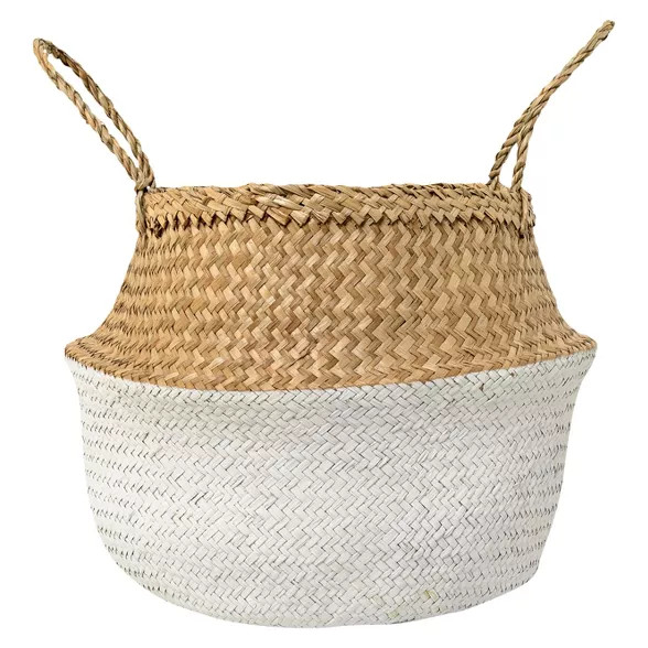 Target/Home/Storage & Organization/Decorative Storage‎13.5" x 19.69" Seagrass Basket with Handl... | Target