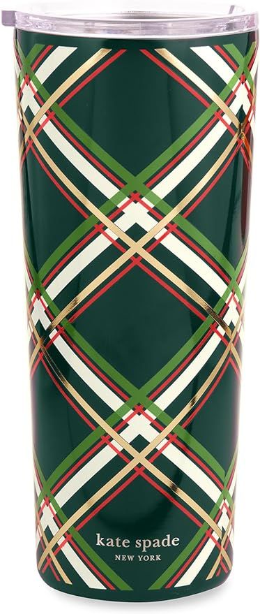 Kate Spade New York Cute Stainless Steel Mug, 24 Ounce Travel Tumbler, Double Wall Insulated Cup ... | Amazon (US)