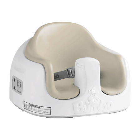 Bumbo Baby Toddler Soft Foam Multi Seat with Tray and Buckle Straps Taupe | Walmart (US)