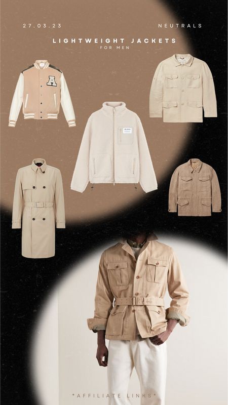 Neutral Lightweight Jackets for men, perfect for spring 2023 

#LTKmens