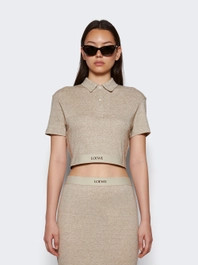 Cropped Polo Beige  | The Webster | The Webster