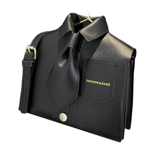 ESTCNK Korean Styles Messengers Bag for Women Purse and Handbag Shirt Shaped Crossbody Bag Commuting Bag Casual Shoulder Bag (Black) | Amazon (US)