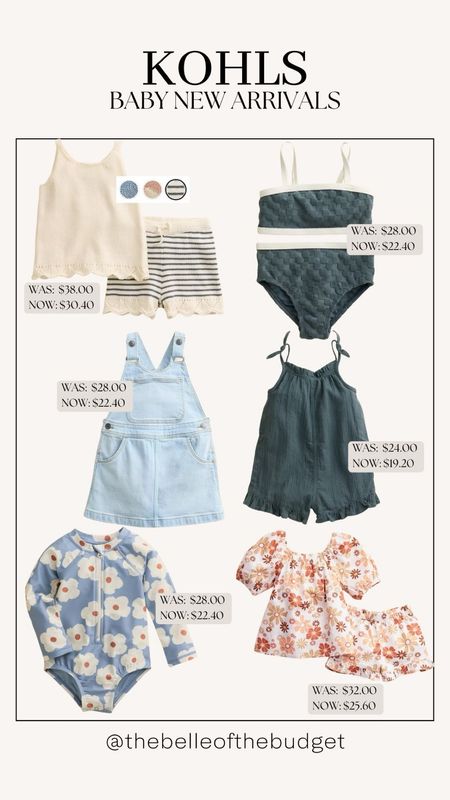 Baby girl new spring outfits and swimwear at kohls on sale! 



#LTKbaby #LTKsalealert #LTKswim