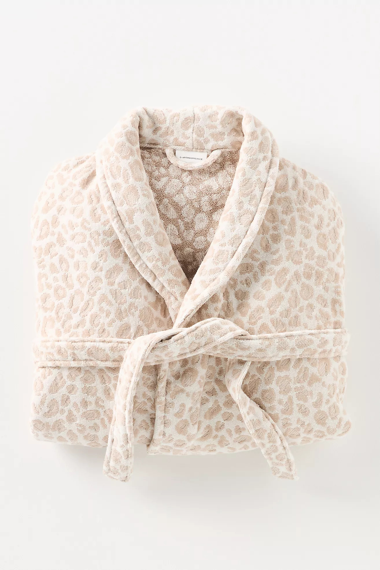 Lola Leopard Cotton Bath Robe | Anthropologie (US)