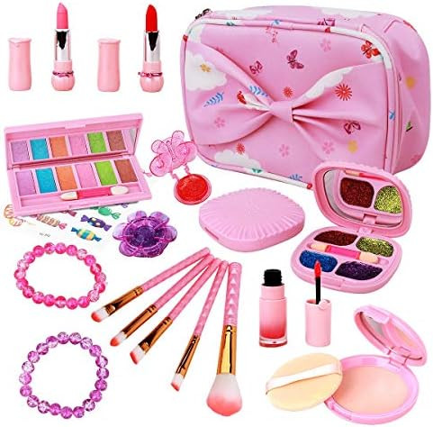 MELAND M Kids Makeup Kit - Washable Play Makeup for Girls - Real Cosmetics Toy with Pink Makeup B... | Amazon (US)