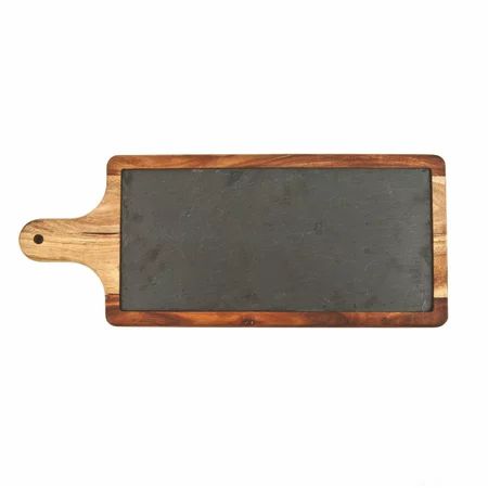 Cheese Board Cutting, Slate And Wood Paddle Rustic Serving Elegant Cheese Boards | Walmart (US)
