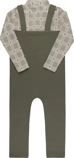 Ely's & Co. Cotton Floral Plaid Collection - Bodysuit + Overalls | Nordstrom | Nordstrom