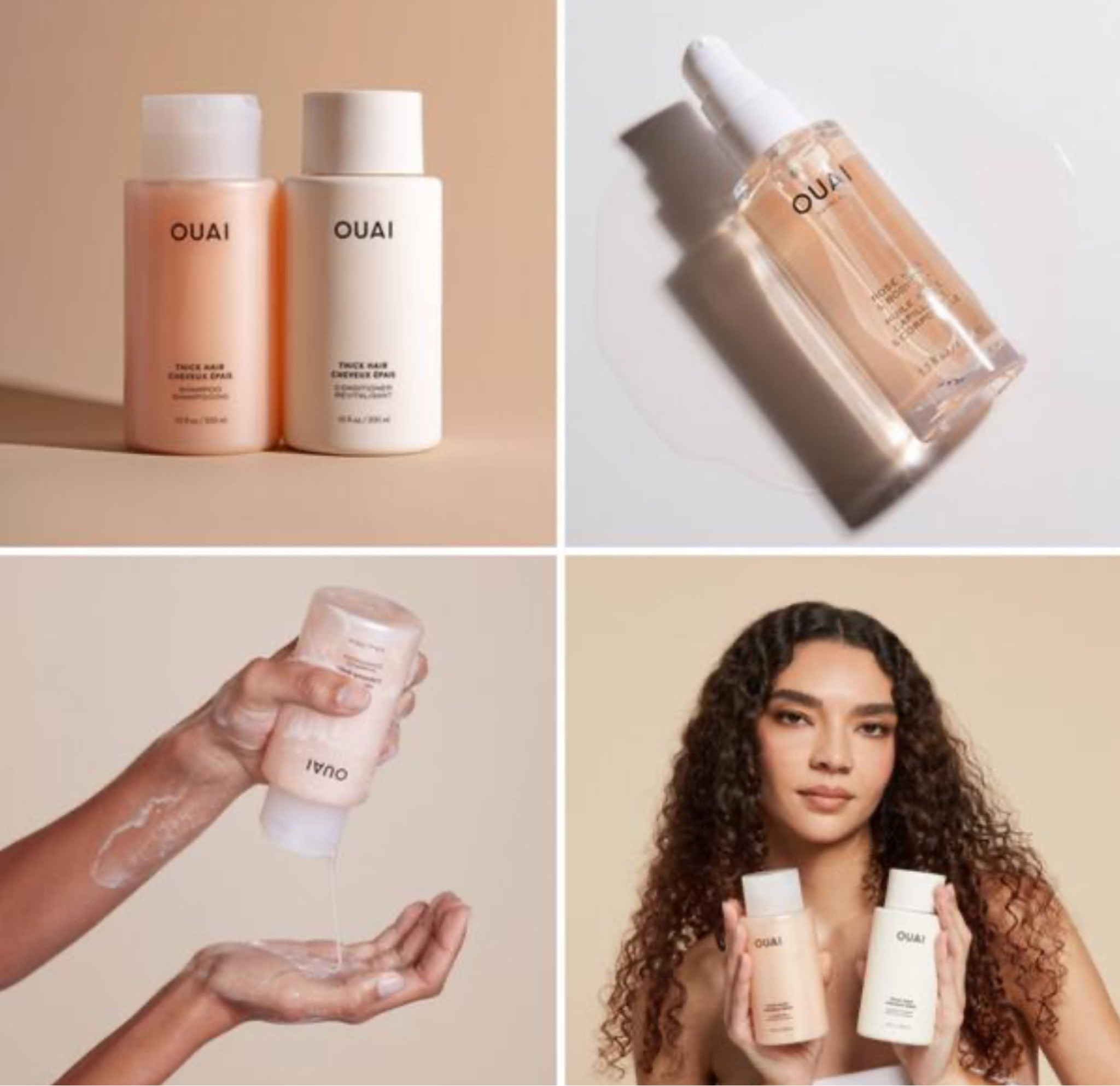 The secret to taming my wavy hair. Ouai has completely changed my hair. I use the shampoo and conditioner for thick hair and three pumps of the rose oil once I get out of the shower. Then air dry. My kiddos use Ouai too. If you have fine or medium hair, they have shampoo and conditioner for you too! Linked here for you.

#LTKfindsunder50 #LTKMostLoved #LTKfamily