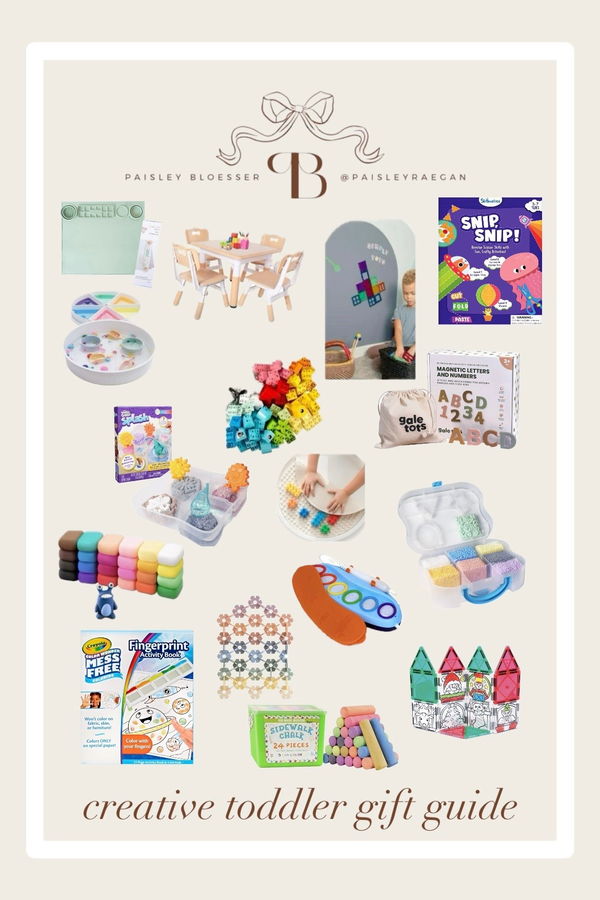Gift Guide for the Creative Toddler

Crayola Color Wonder, Toddler paint, furniture safe paint, magnetic wall decal, magnet wall, magnet toys, magnatiles, brown bear brown bear, play foam, toddler foam, toddler sensory bin, sensory bin, toddler sensory toy, air dry clay, toddler arts and crafts, duplo legos, lego, toddler legos, christmas gift guide, holiday gift guide, toddler gift guide, toddler boy christmas gift guide, toddler girl christmas gift guide, amazon finds, christmas at amazon



#LTKHoliday #LTKKids #LTKGiftGuide