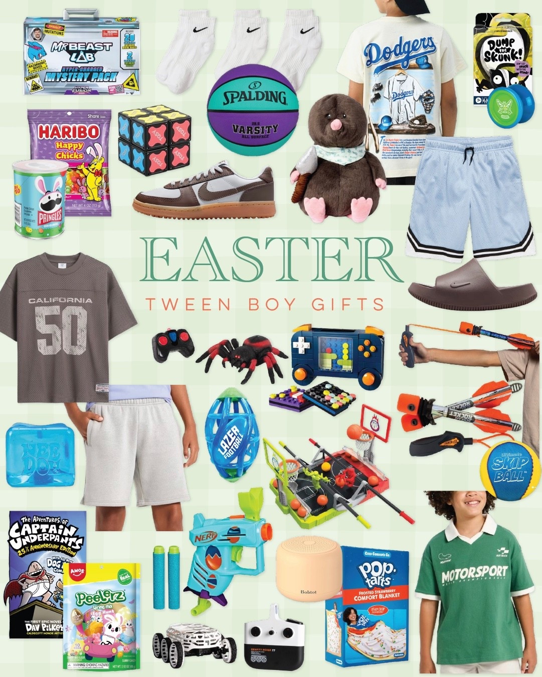 Easter baskets for tween boys can be tricky… but these finds make it easy. Fun games, cool gadgets, sweet treats, toys, clothes, and shoes they’ll actually be excited about. So many good basket ideas!

#easterbasketideas #tweenboygifts #boymom #easterfinds #basketinspo

#LTKSeasonal #LTKmomlife #LTKKids