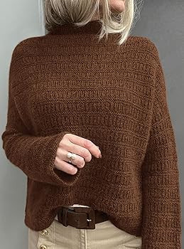 PRETTYGARDEN Womens Mock Neck Oversized Sweaters 2025 Long Sleeve Pullover Fall Sweater Knit Jump... | Amazon (US)