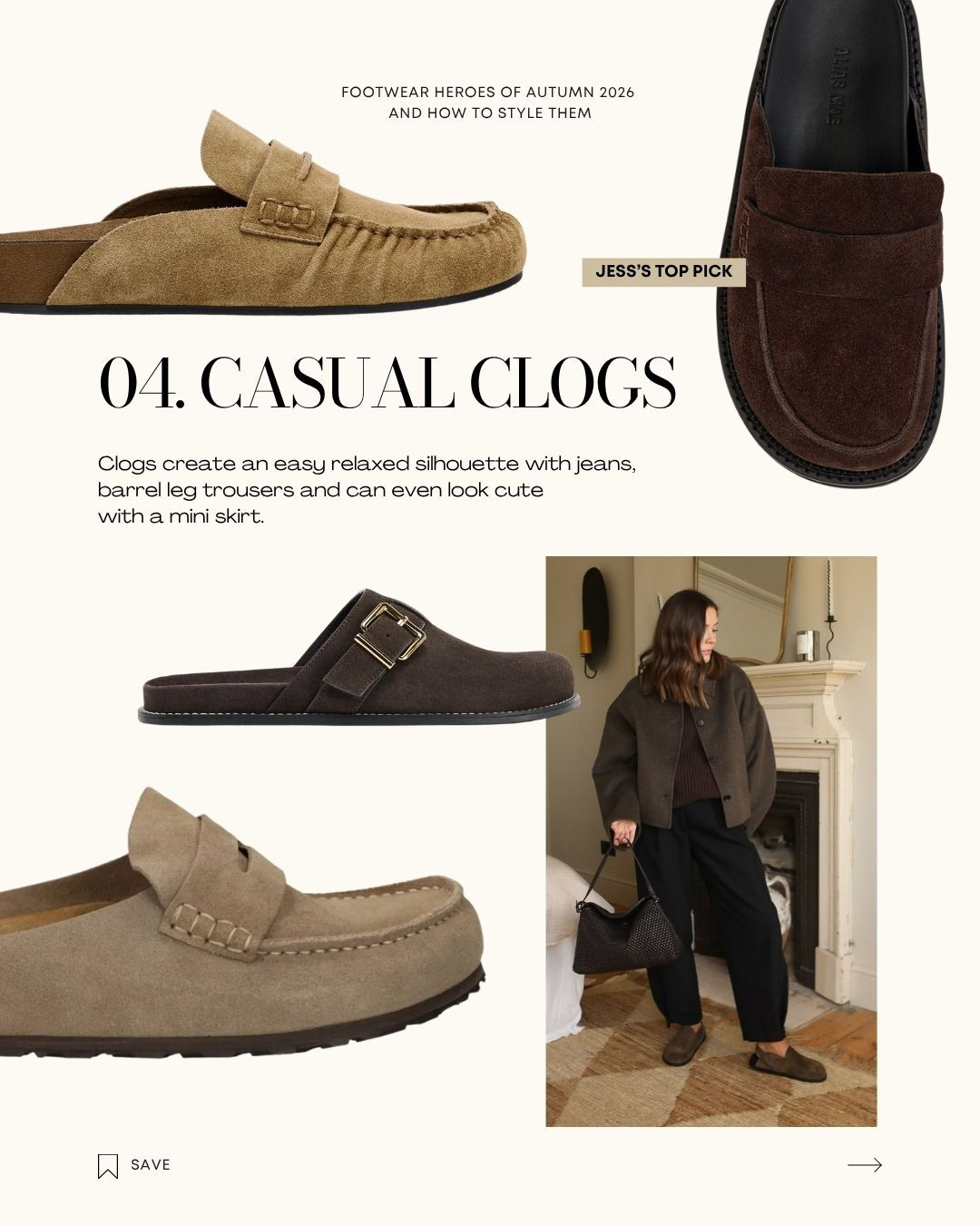 Clogs create an easy relaxed silhouette with jeans, barrel leg trousers and can even look cute 
with a mini skirt. 

Our top picks linked! 

 #LTKaustralia #LTKstyletip #LTKshoes