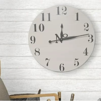 Oversized Brassfield Farmhouse Wall Clock | Wayfair Professional