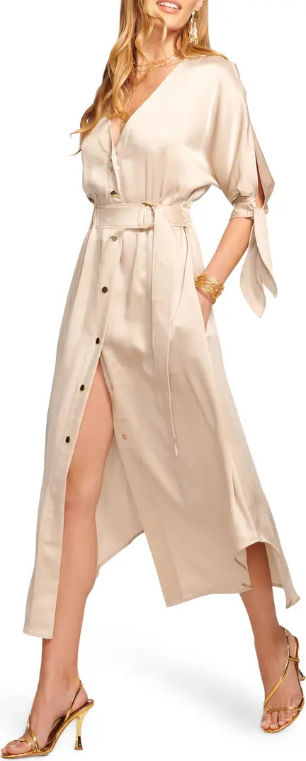 Baldwin Satin Shirtdress | Nordstrom