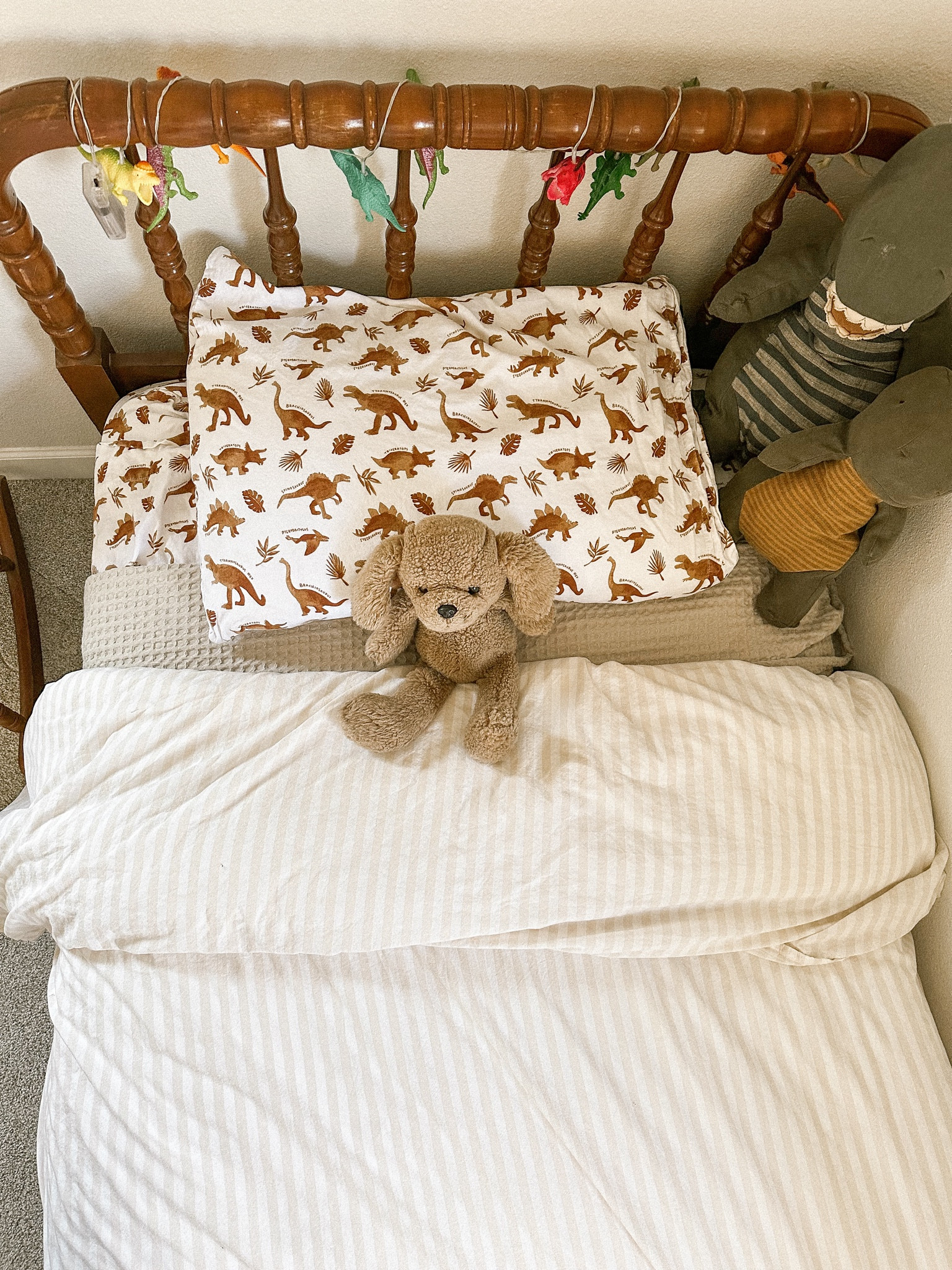 The sweetest little boys bed. The perfect dinosaur bed for a Dino loving toddler without it being too much  

#LTKhome #LTKkids #LTKfamily