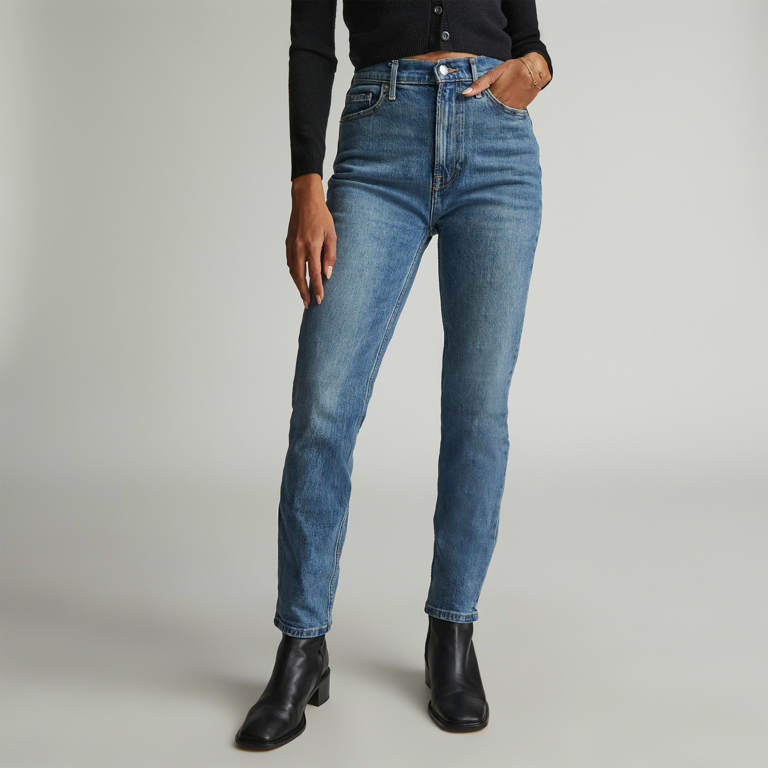 Women's Original CheekyÂ® Jean by Everlane in Worn-In Mid Blue, Size 25 | Everlane