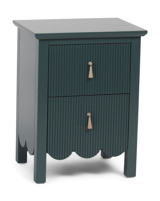 23.5in Harper Scalloped Side Table | TJ Maxx