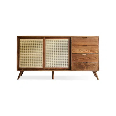 Modern Brown Solid Wood Sideboard | Wayfair North America