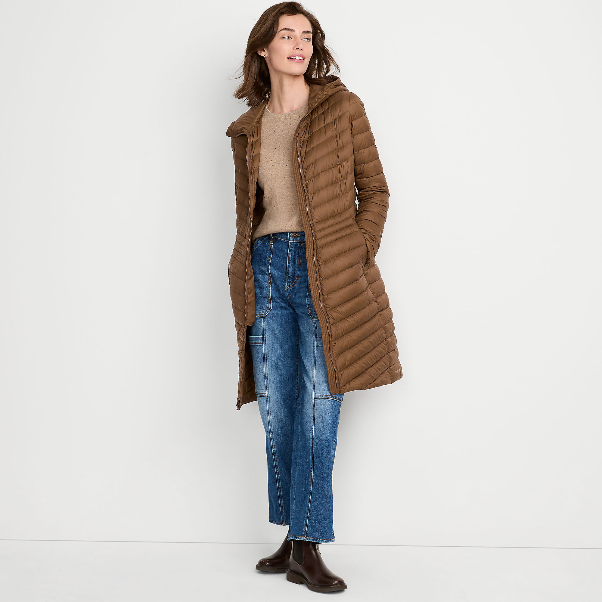 Women's Wanderweight Packable Down Coat | Lands' End (US)
