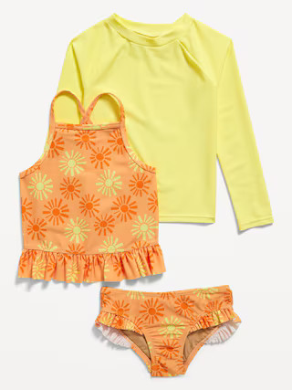 3-Piece Rashguard Cami Swim Set for Toddler & Baby | Old Navy (US)