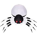 Haunted Hill Farm 6 Ft. Inflatable Spider with Disco Lights | Outdoor Blow-Up Festive Halloween Part | Amazon (US)