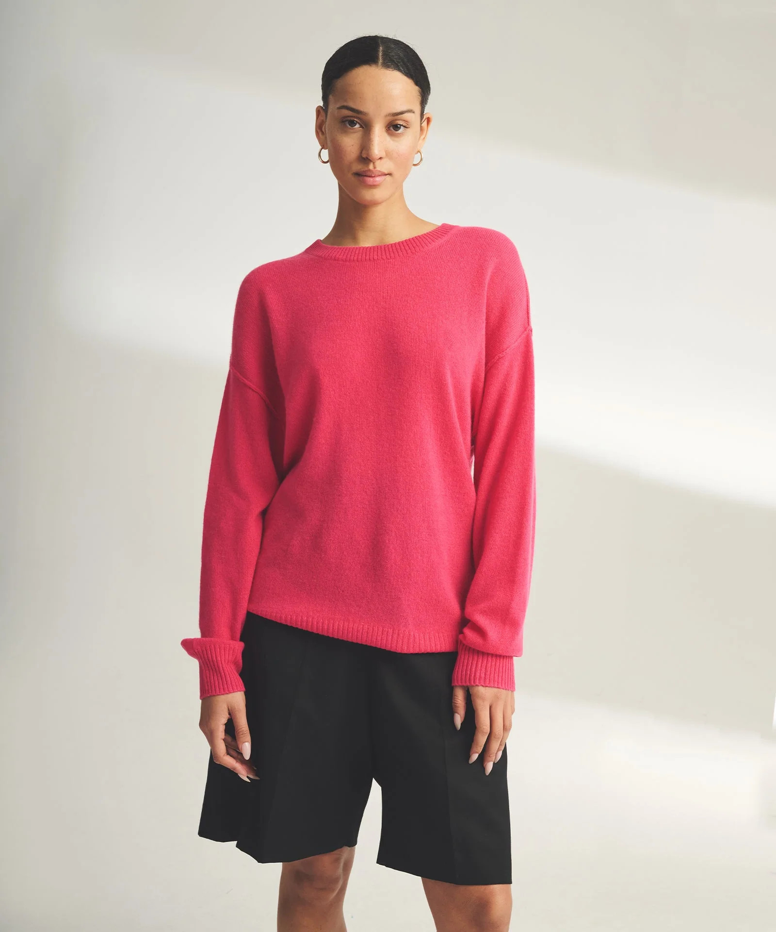 Lightweight Reversible Cashmere Crewneck Sweater | NAADAM