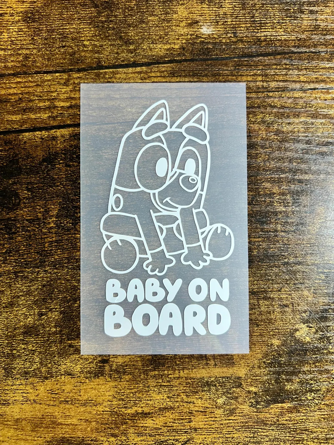 Bluey Baby on Board Decal - Etsy | Etsy (US)