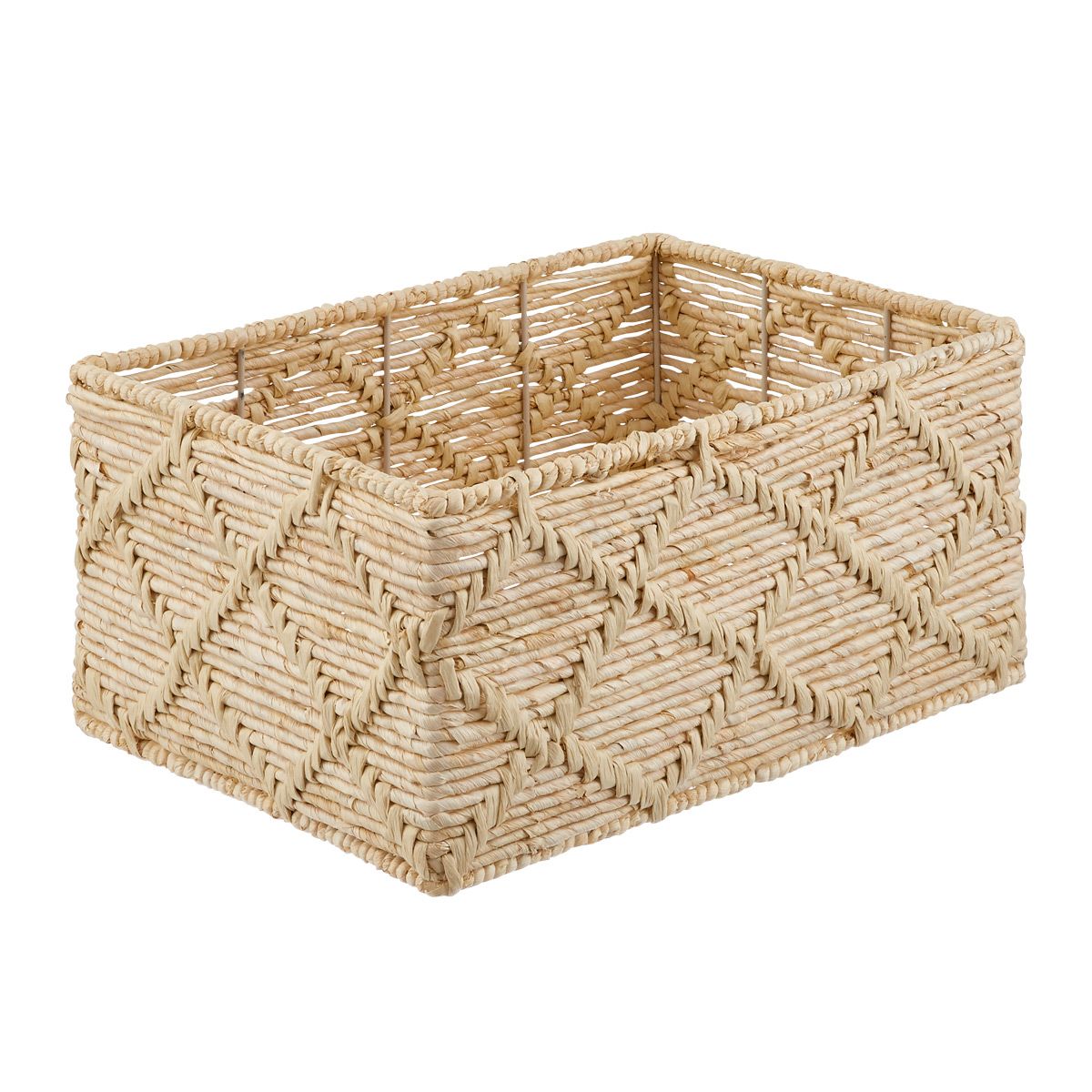 Large Trellis Maize Bin Natural | The Container Store