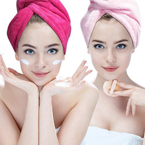 Absorbent Microfiber Hair Towel 2 Pack Hairizone Quick Dry Hair Turban Wraps Twist Hair Drying Towel | Amazon (US)