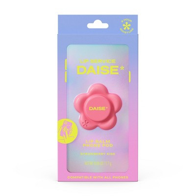 DAISE Lip Service Lip Balm Phone Pod - Strawberry Kiss - 1.7g: Moisturizing, Hydrating, Nourishing, Lip Balm | Target