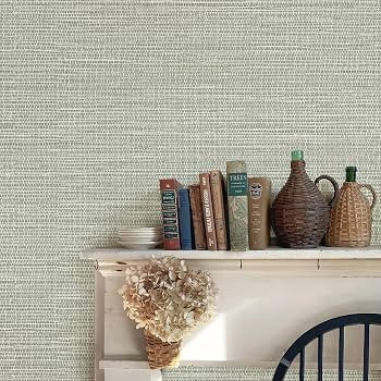 JiffDiff Grasscloth Wallpaper Peel and Stick Cream Grassweave Stick on Wallpaper Textured Self Ad... | Amazon (US)