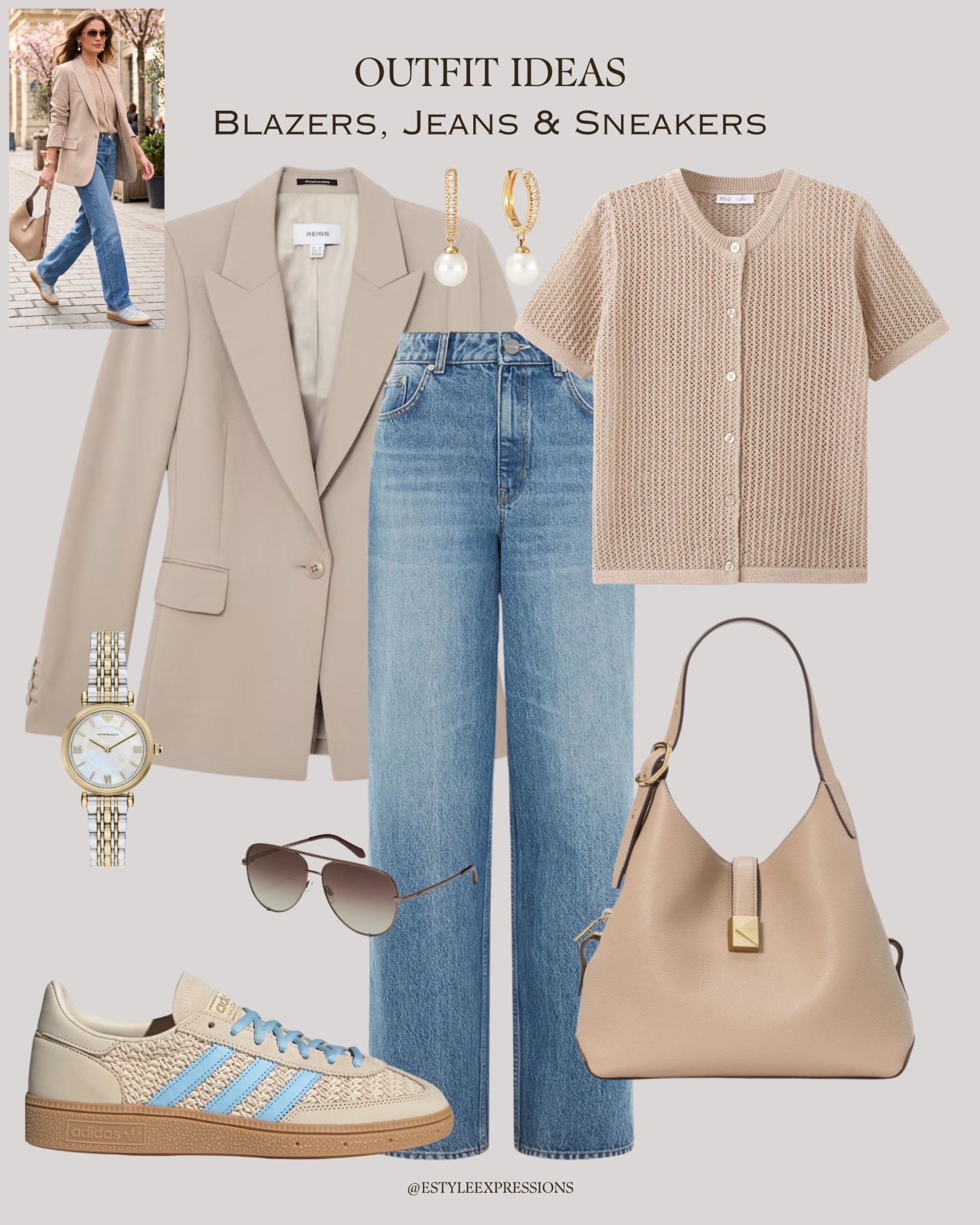 Spring outfits with blazers, jeans, and sneakers!✨👖👟

#LTKootd #LTKWorkwear #LTKSaleAlert