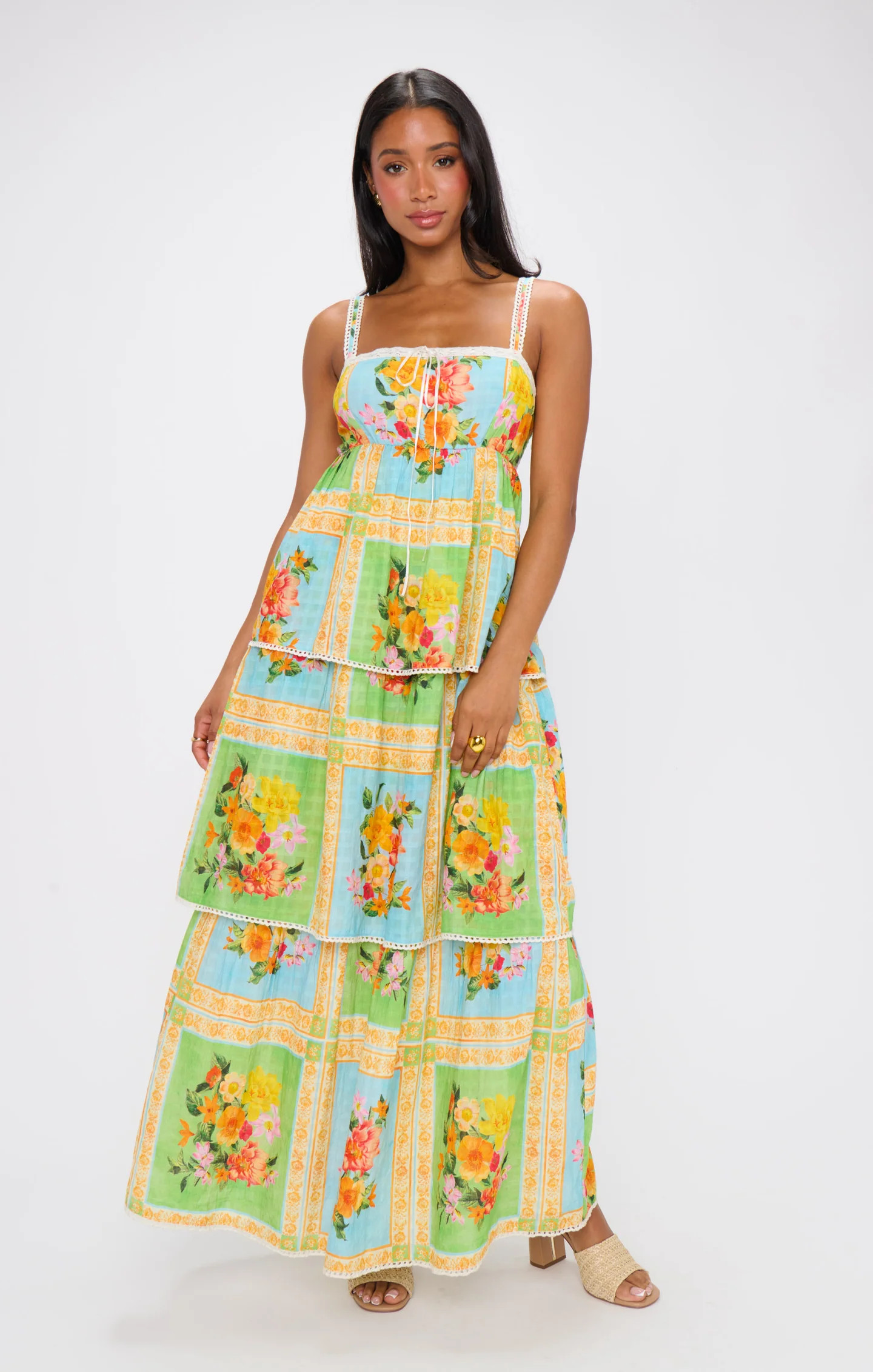 Peyton Midi Dress ~ Country Bouquet | Show Me Your Mumu