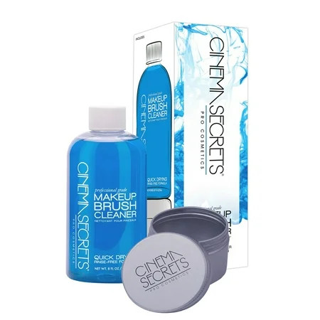 Cinema Secrets Makeup Brush Cleaner Pro Starter Kit - Original Blue Vanilla - 8oz | Walmart (US)