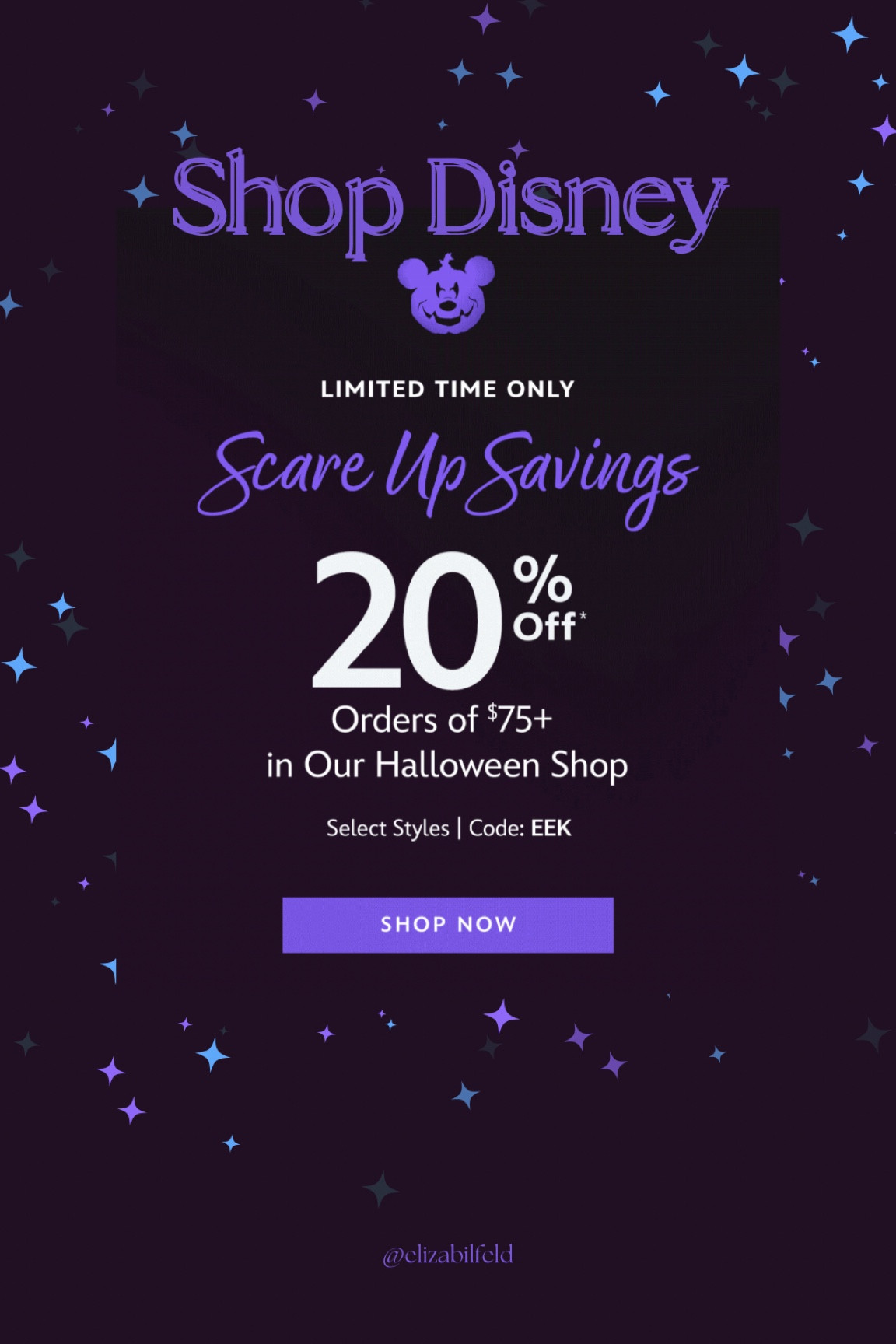 20% off $75 or more Halloween stuff at Disney! 

#LTKSale #LTKkids #LTKSeasonal