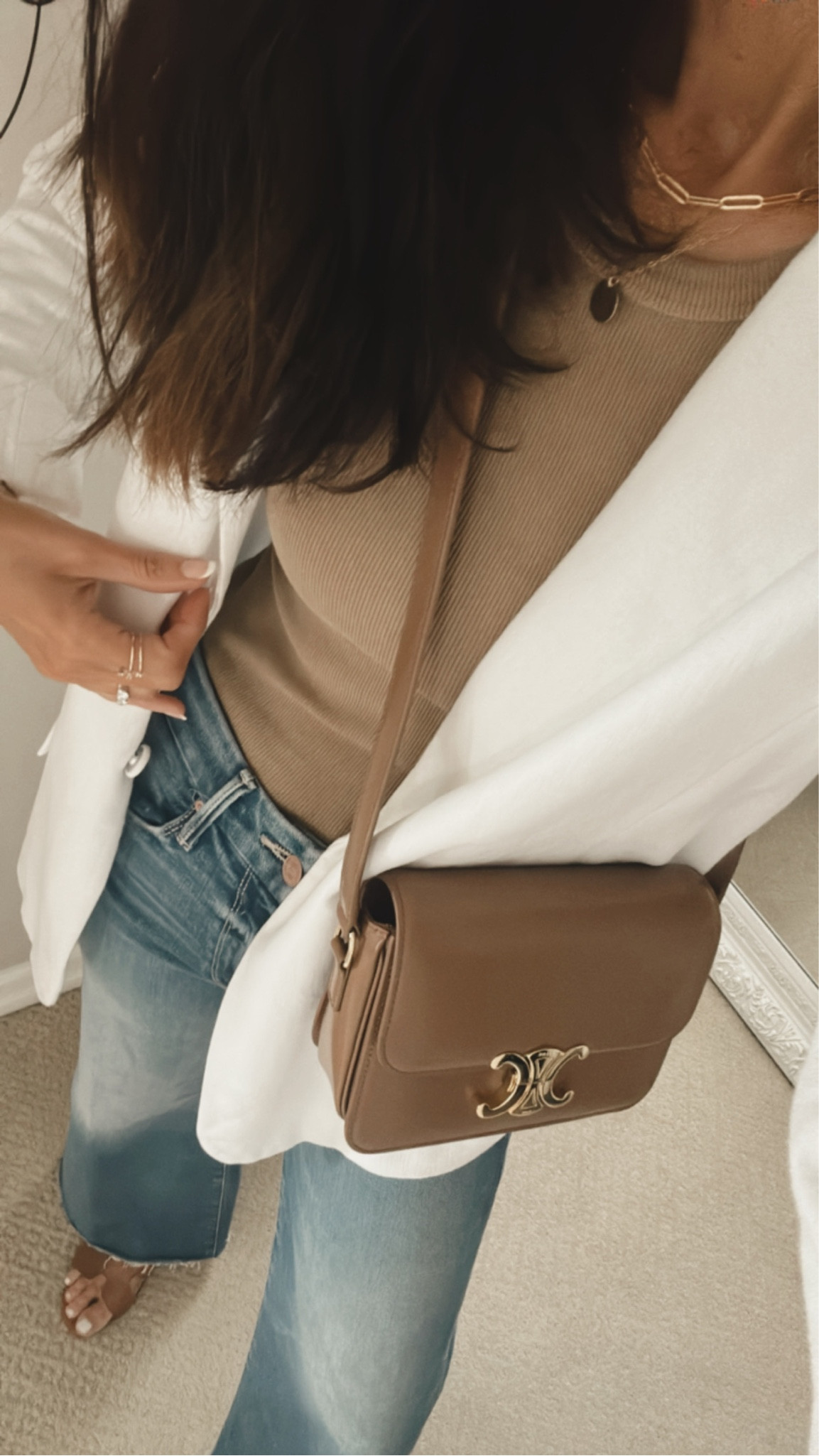 I’m just shy of 5-7” wearing the size 25 jeans and size XS tank, StylinByAylin 

#LTKstyletip #LTKunder100 #LTKSeasonal