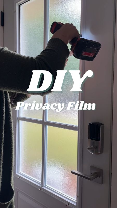 Renter friendly privacy film you can install in an hour. 

#LTKhome #LTKSeasonal #LTKunder100