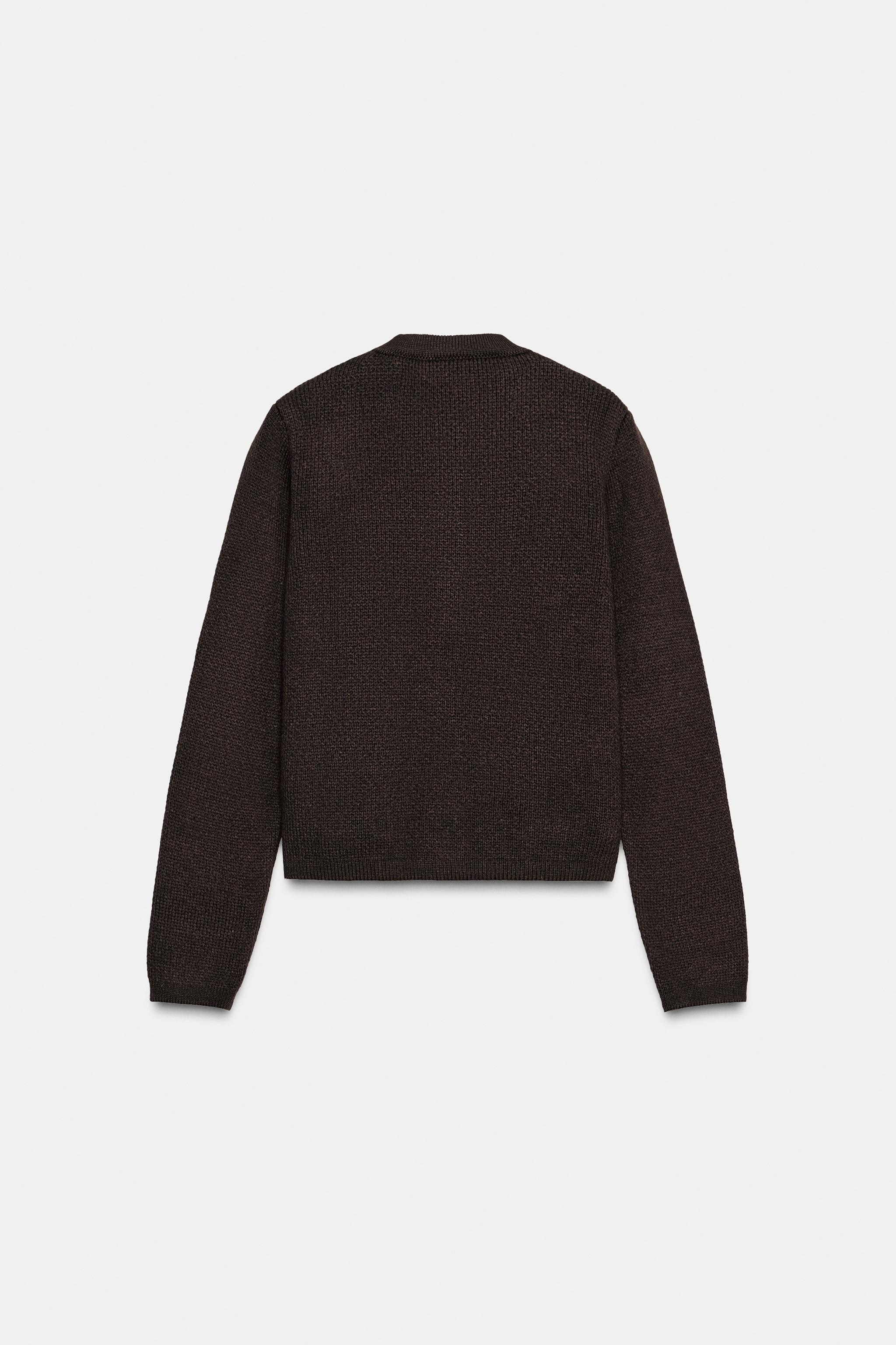 KNIT CARDIGAN WITH GOLDEN BUTTONS | Zara UK