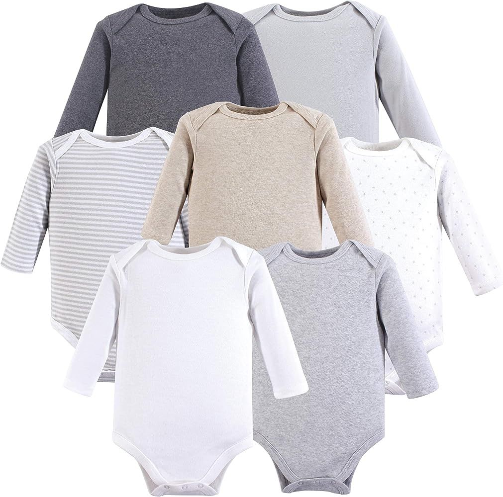 Hudson Baby Unisex Baby Cotton Long-Sleeve Bodysuits | Amazon (US)