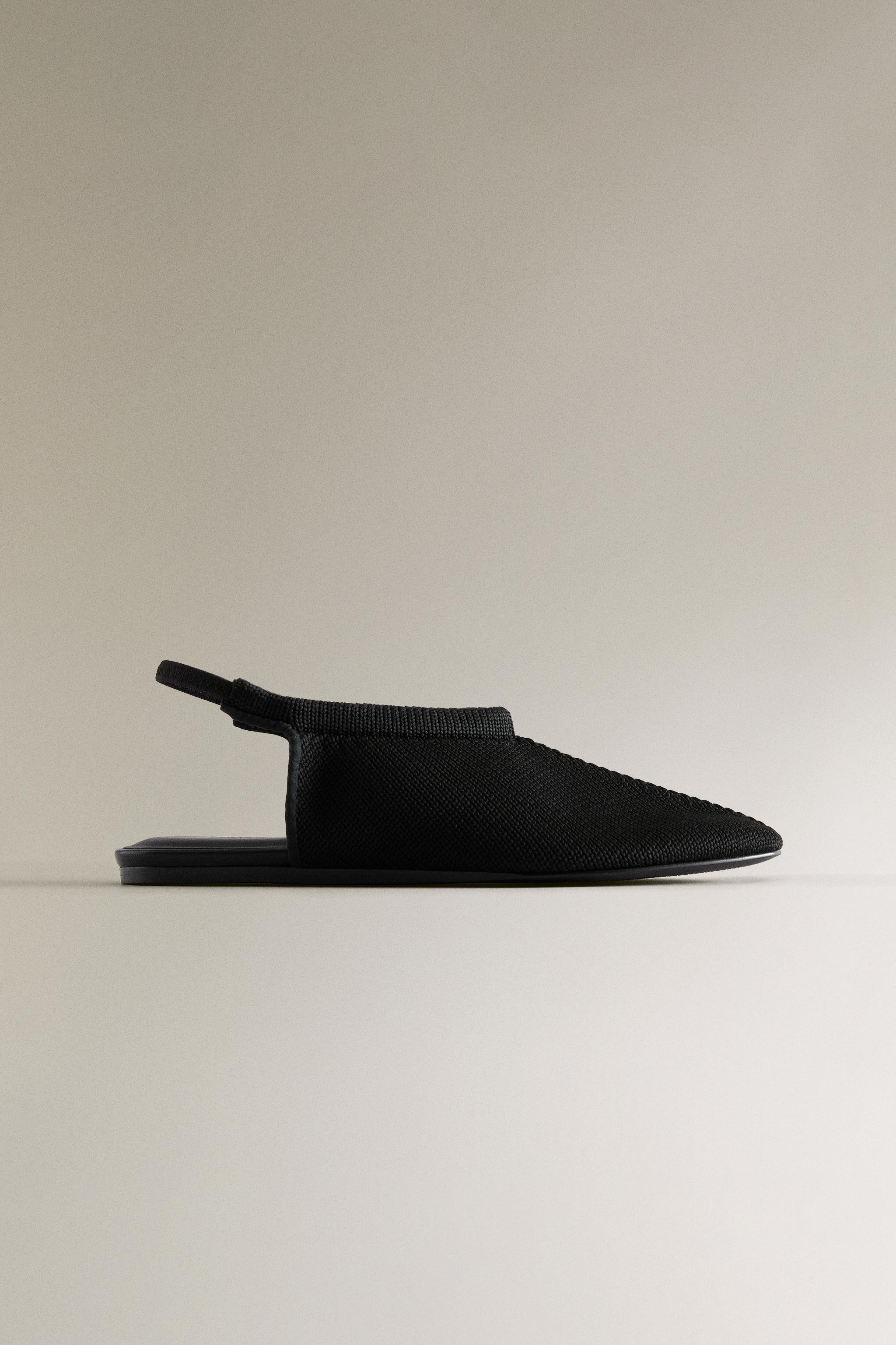 KNIT SLINGBACK BALLET FLATS | Zara US