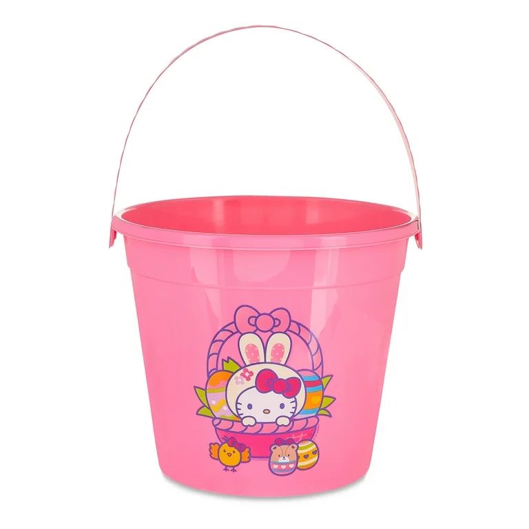 Hello Kitty Pink Plastic Pail Easter Bucket - Walmart.com | Walmart (US)