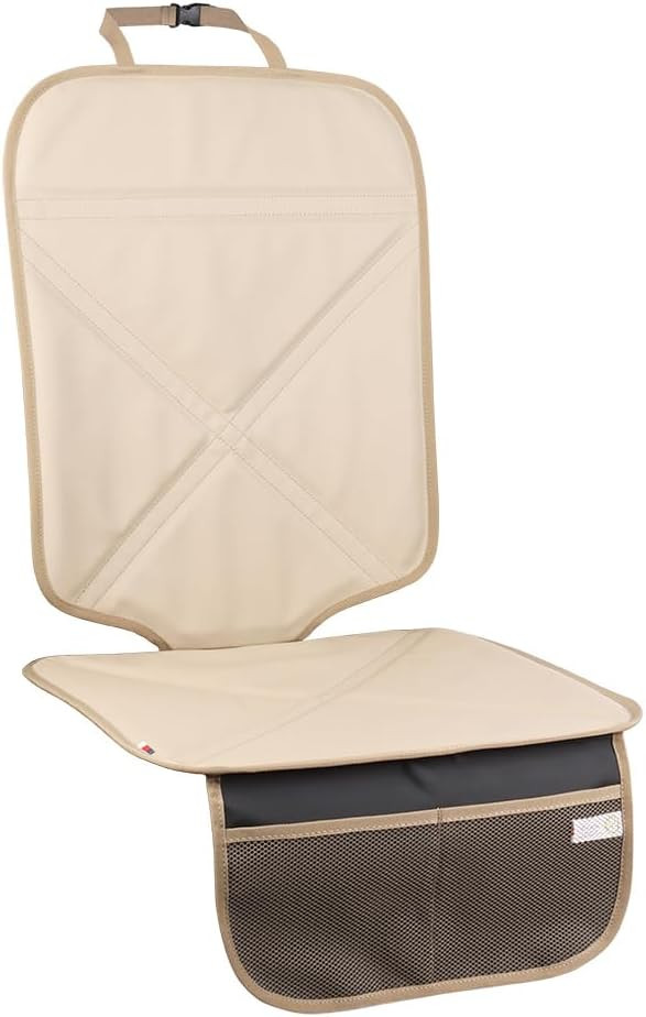 Car Seat Protector Leather Waterproof Child Safety Seat Protector Cover with Thick Pad and 2 Larg... | Amazon (US)