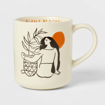 16oz Stoneware Plant Person Mug - Opalhouse™ | Target