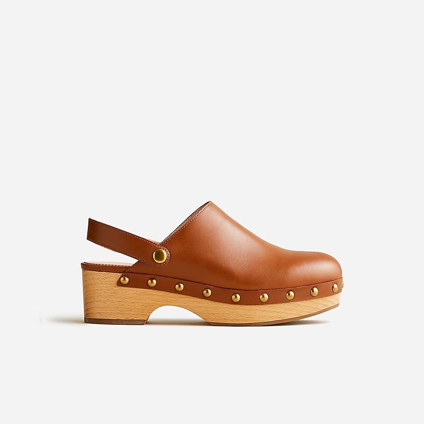 Convertible leather clogs | J.Crew US