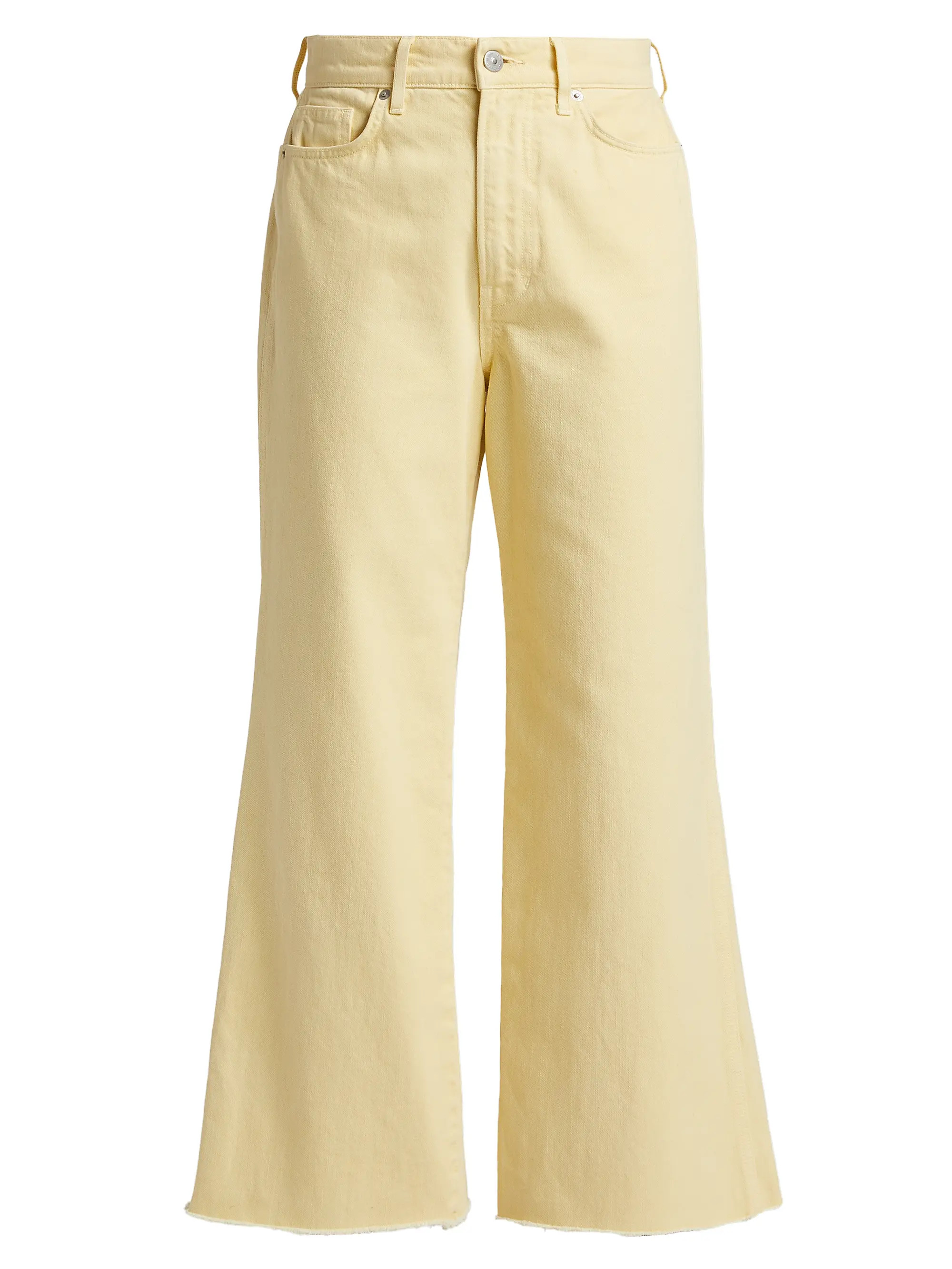 Taylor High-Rise Wide-Leg Crop Jeans | Saks Fifth Avenue