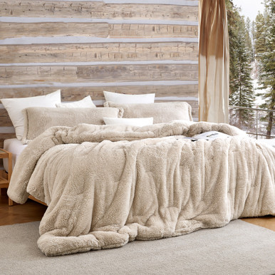 Coma Inducer® Oversized Comforter - The Original Plush - White Sand | Coma Inducer