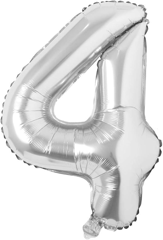 40 inch Letter Balloons Silver Alphabet Number Balloon Foil Mylar Party Wedding Bachelorette Birt... | Amazon (US)