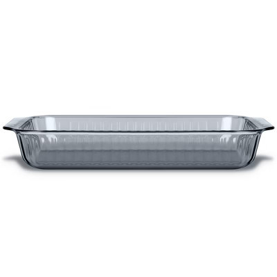 Pyrex® Sculpted Tinted 9"x13" Baking Dish Smoke: Glass Bakeware, Dishwasher-Safe, 2-Year Warranty | Target