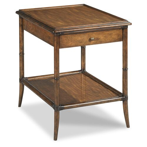 Roanne 1-Drawer Side Table, Hazelnut | One Kings Lane