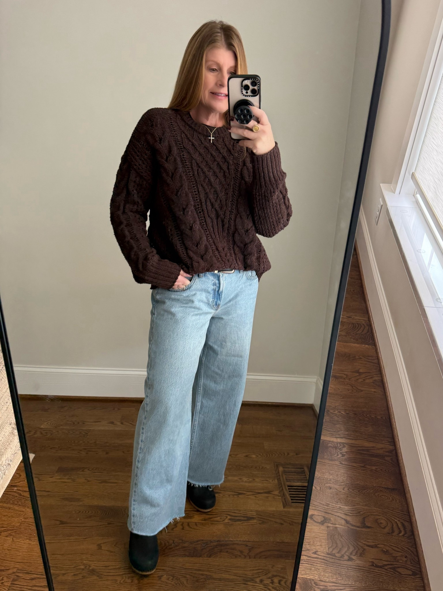 Abercrombie Viral Denim Sale 25%-40% off @abercrombie 
I’m wearing the Low Rise Ultra Loose Jean under $68, my sweater is 20% off (brown is sold out)


#LTKSaleAlert #LTKootd #LTKOver40
